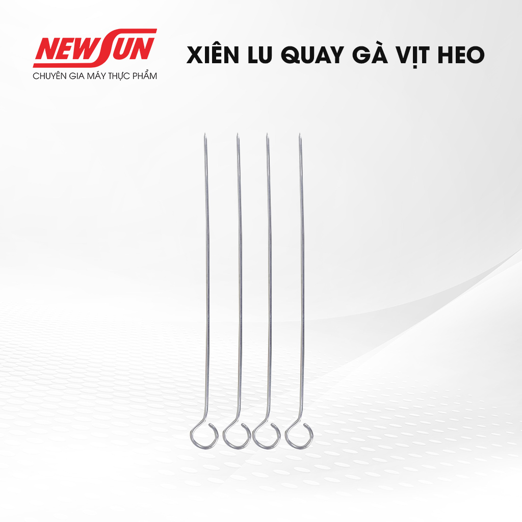 Bộ 15 xiên lu quay gà vịt heo newsun