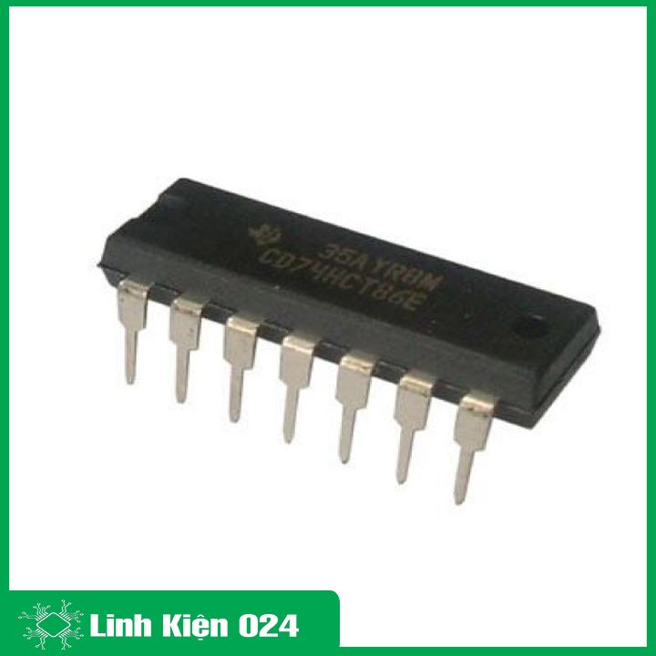 IC 74LS86 DIP14 chứa bốn cổng OR (XOR)