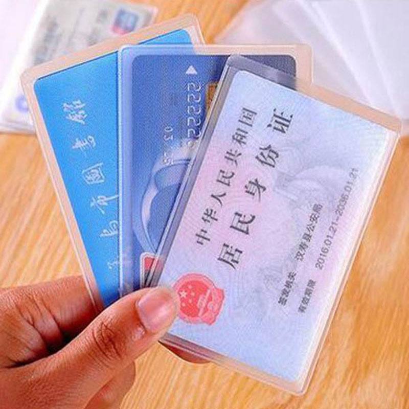 HCMSet 10 túi nhựa bảo vệ đựng thẻ card visit thẻ ATM thẻ căn cước công