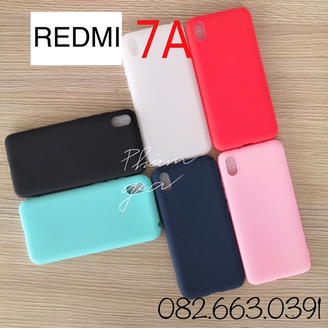 Ốp lưng Xiaomi Redmi 7a dẻo silicon màu đen