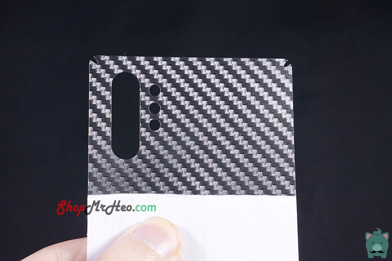 [HCM]Bộ 3 Skin Dán Mặt Sau Lưng Vân 3D Carbon Samsung Galaxy Note 10 Plus
