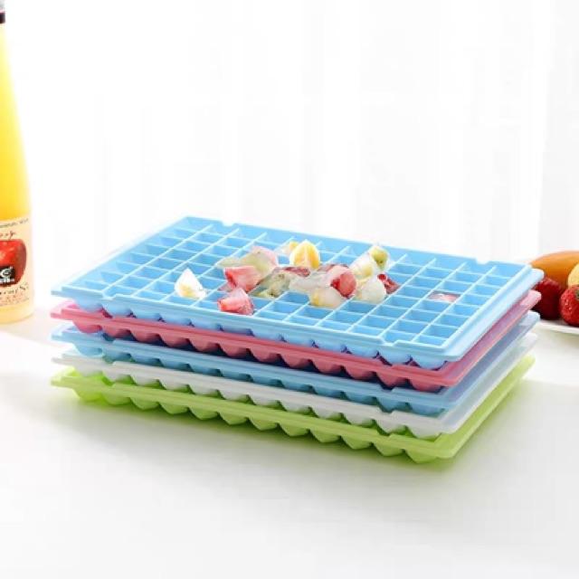 [HCM]Khay làm đá 96 viên nhiều màu
