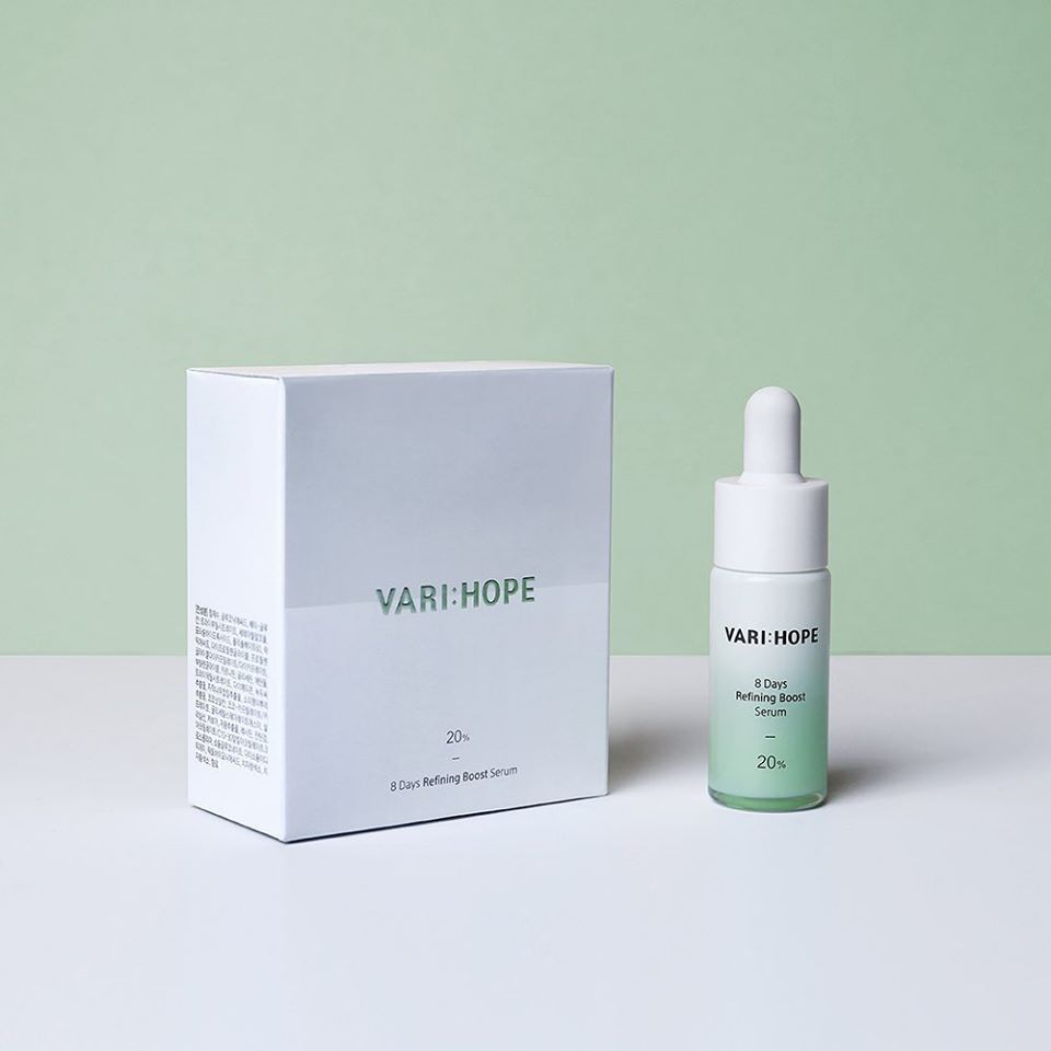 TINH CHẤT TẨY DA CHẾT, DƯỠNG DA CĂN BÓNG VARIHOPE 8 DAYS REFINING BOOST 15ML