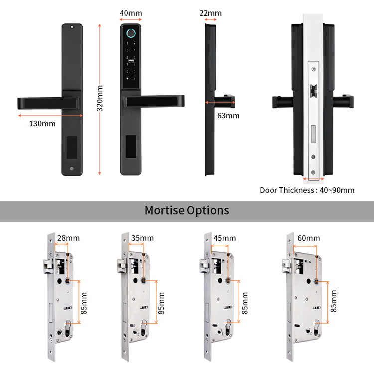 Khóa Cửa Thông Minh A2 WIFI TUYA