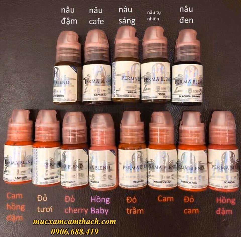 [HCM] Mực xăm Perma Blend 15ml, mực hữu cơ của MỸ