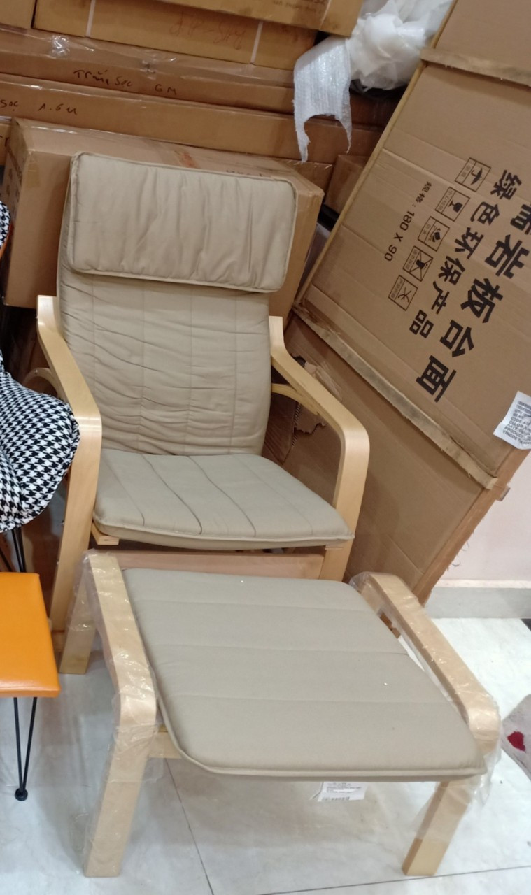 Ghế bập bênh thư giãn VNTG002A (Poang hoa)
