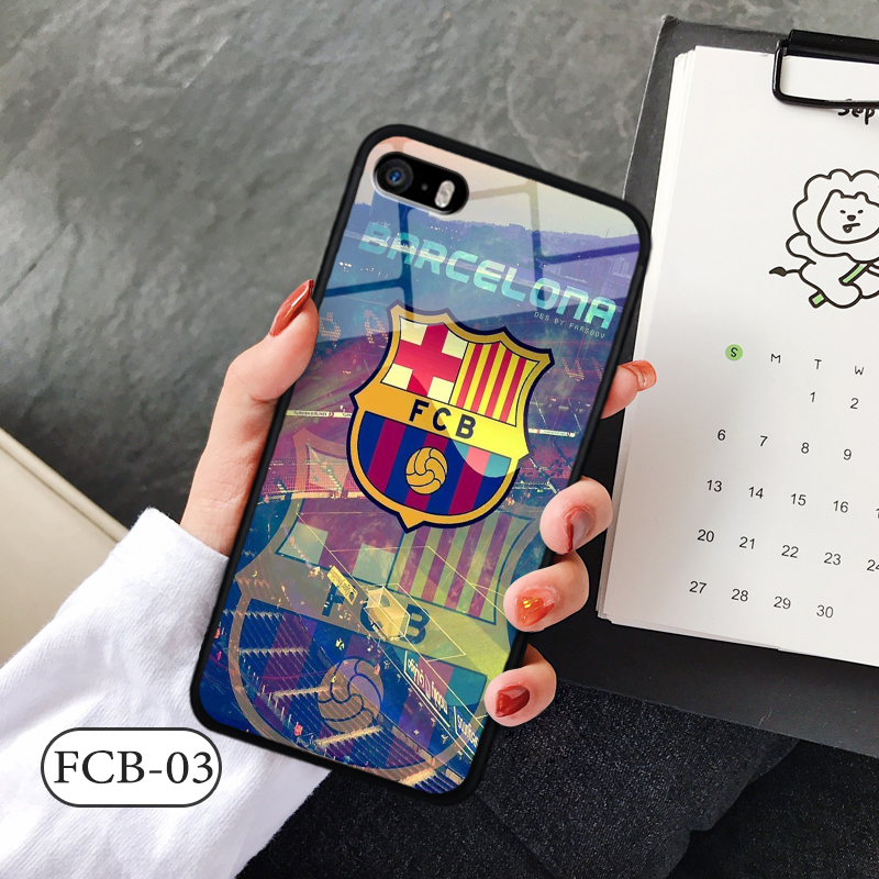 Ốp kính 3D IPHONE 5SE - in biểu tượng đội bóng