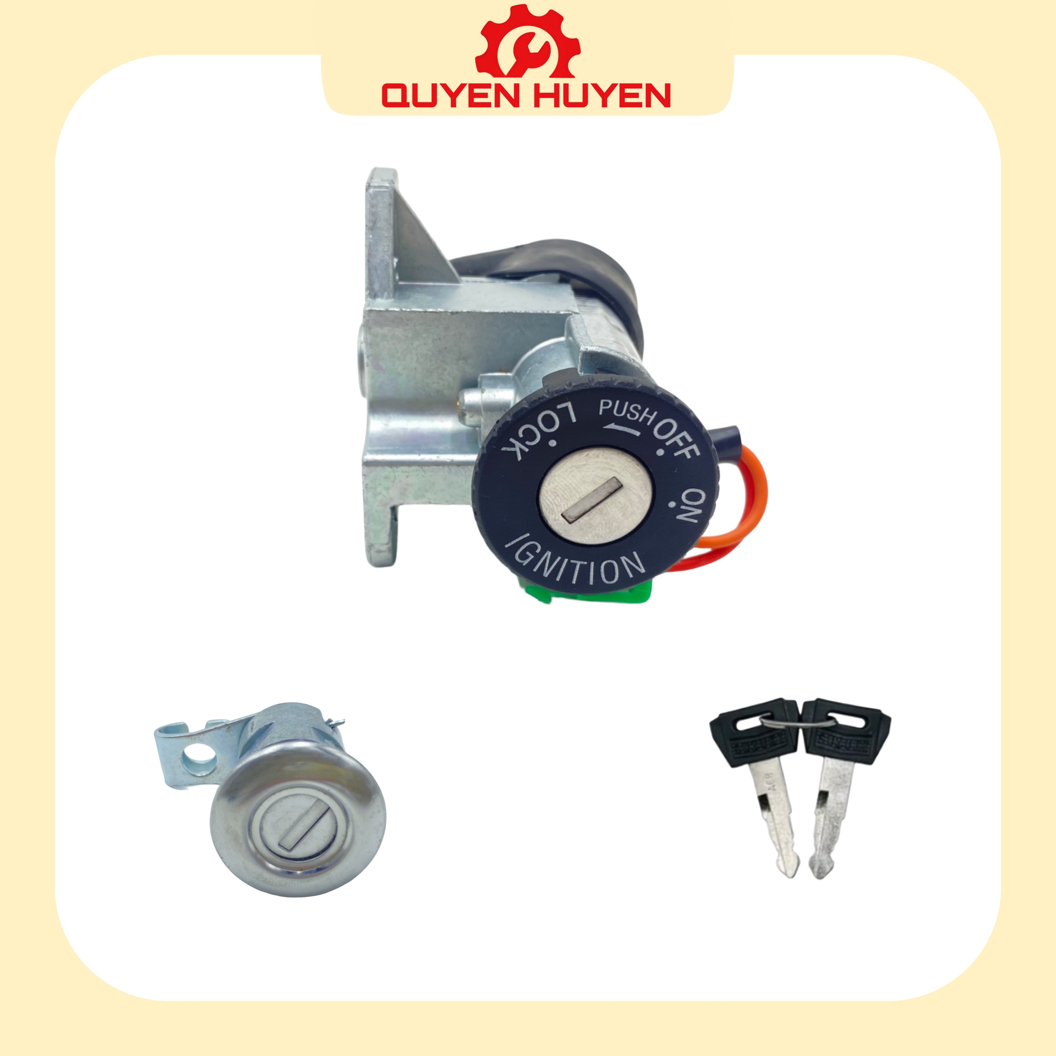 Bộ Ổ khoá xe máy Suzuki Viva 110 - 2 Cạnh