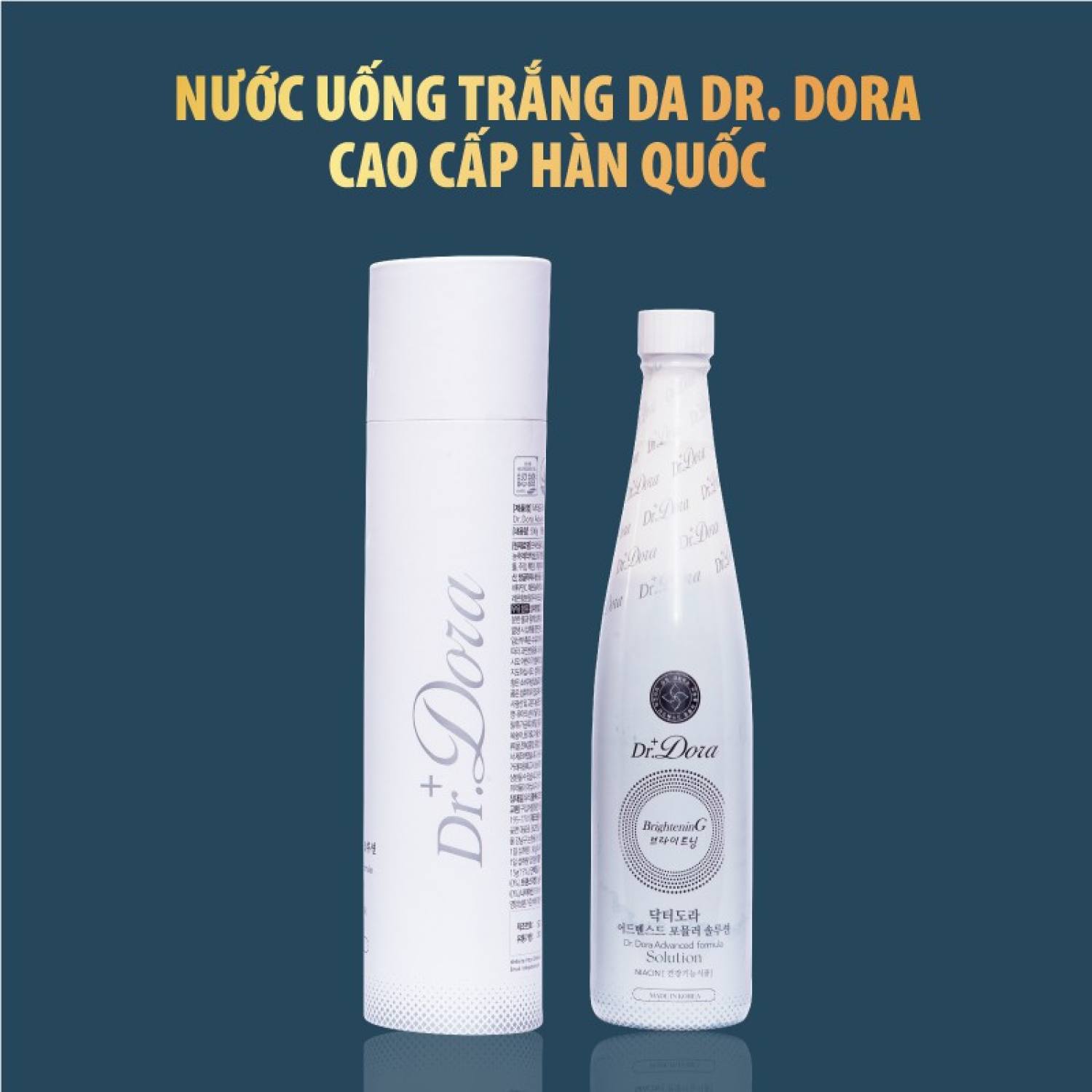 Nước uống trắng da mờ nám Dr. Dora Bringtening Drink Solution 500ml