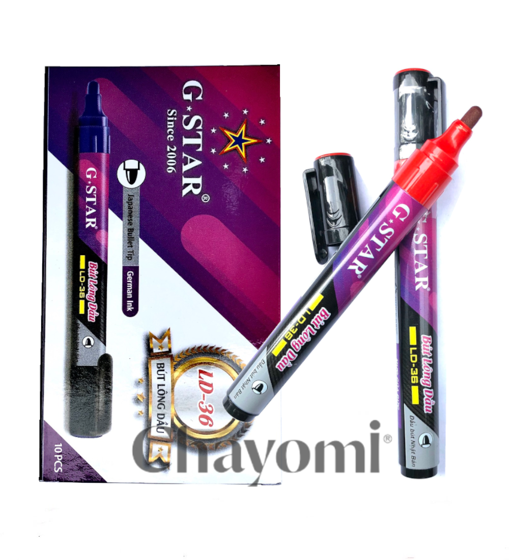Hộp 10 cây viết lông dầu g-star ld-36