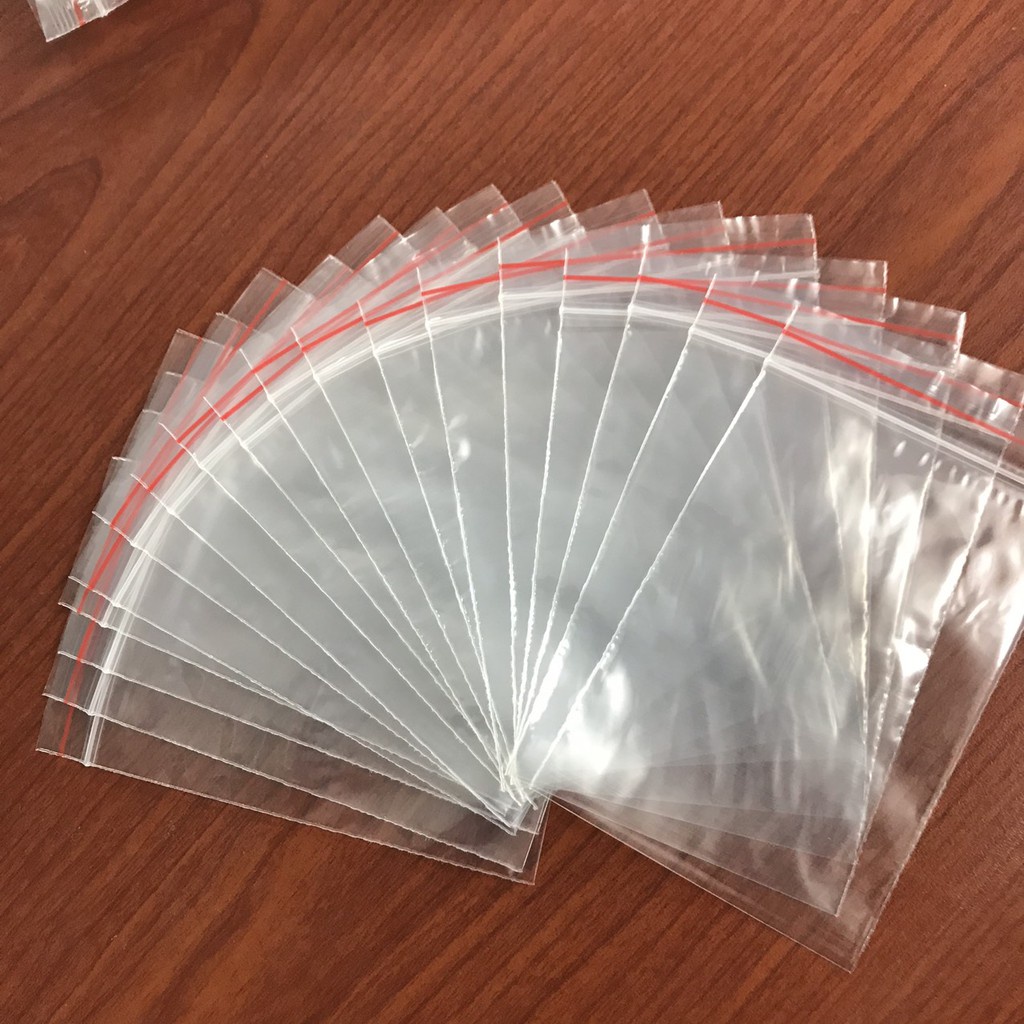 100 Gam Túi Zip Chỉ Đỏ Đựng Đồ Tiện Lợi