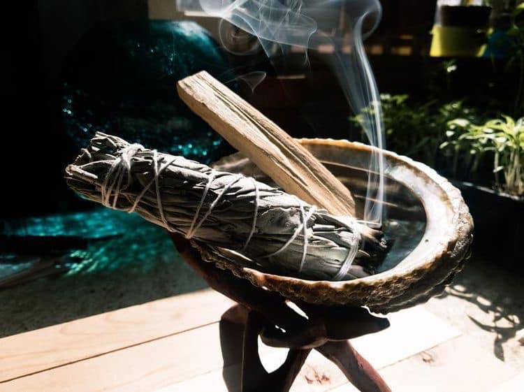 Combo 1 thanh palo santo và 1 bó xô trắng 10cm White sage and Palo santo - thanh tẩy và bảo vệ nhà cửa