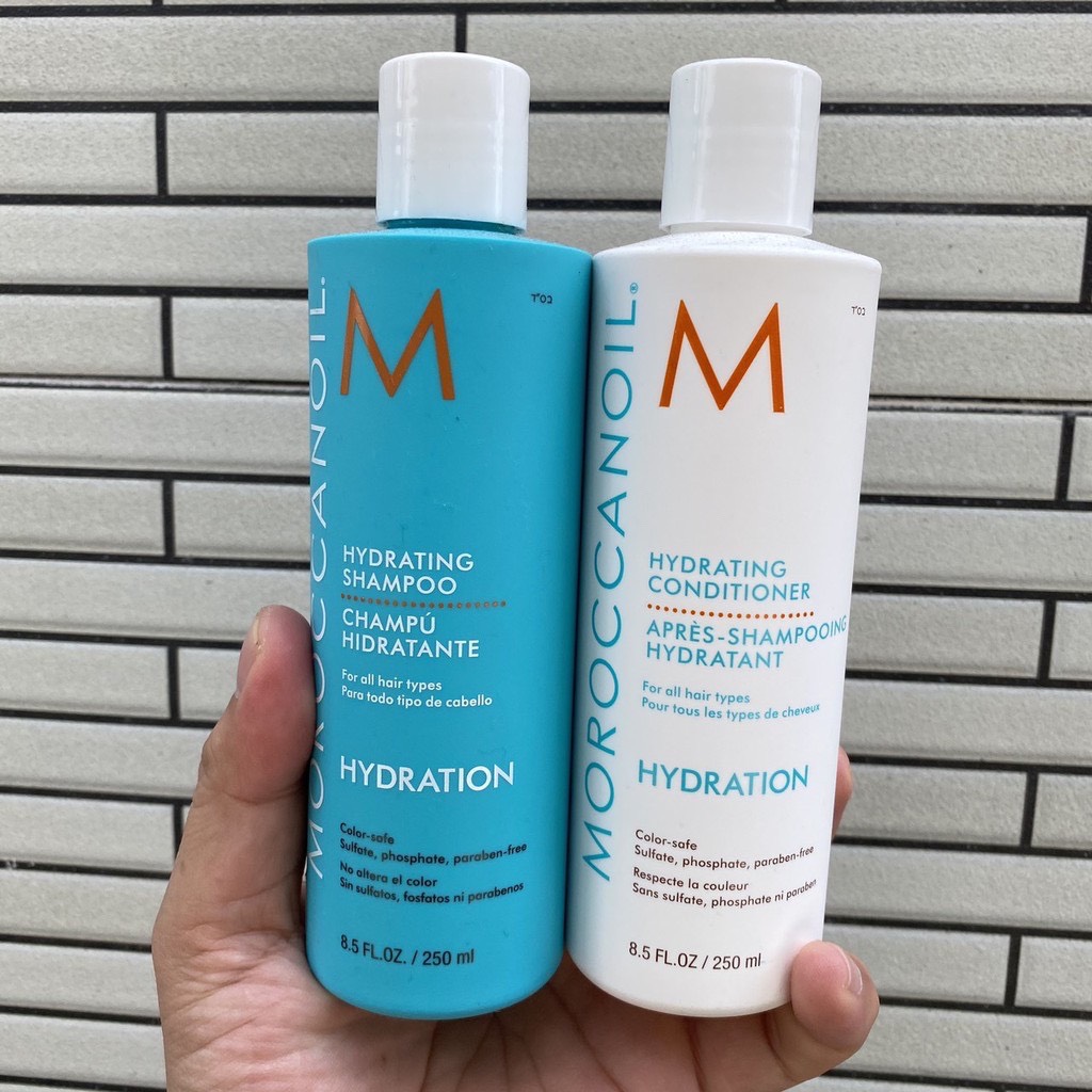 [HCM]Dầu gội xả dưỡng ẩm phục hồi tóc Moroccanoil Hydration 500mlx2