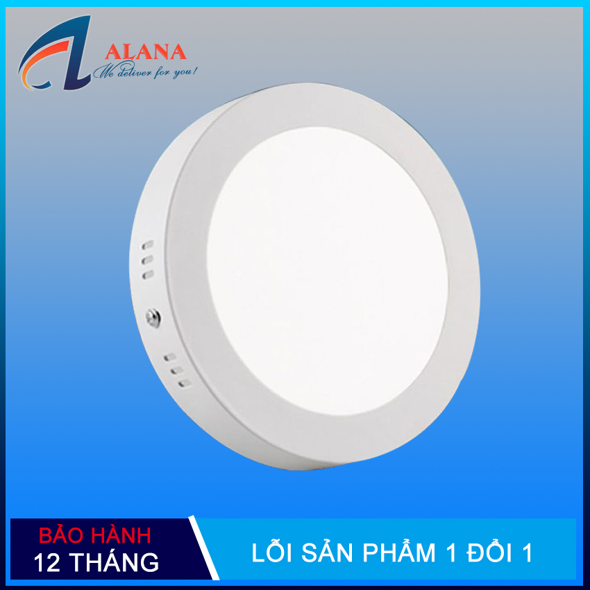 Đèn ốp nổi, đèn led ốp trần 12w tròn ánh sáng trắng