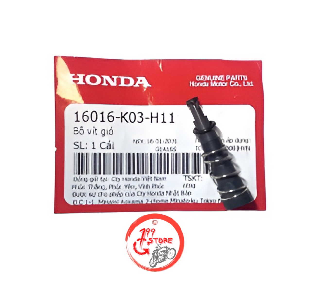 Ốc vít chỉnh gió tay ga họng xăng fi honda honda vario 125 / click 125 / ab 125 / lead125 / sh mode / pcx / vs / sh