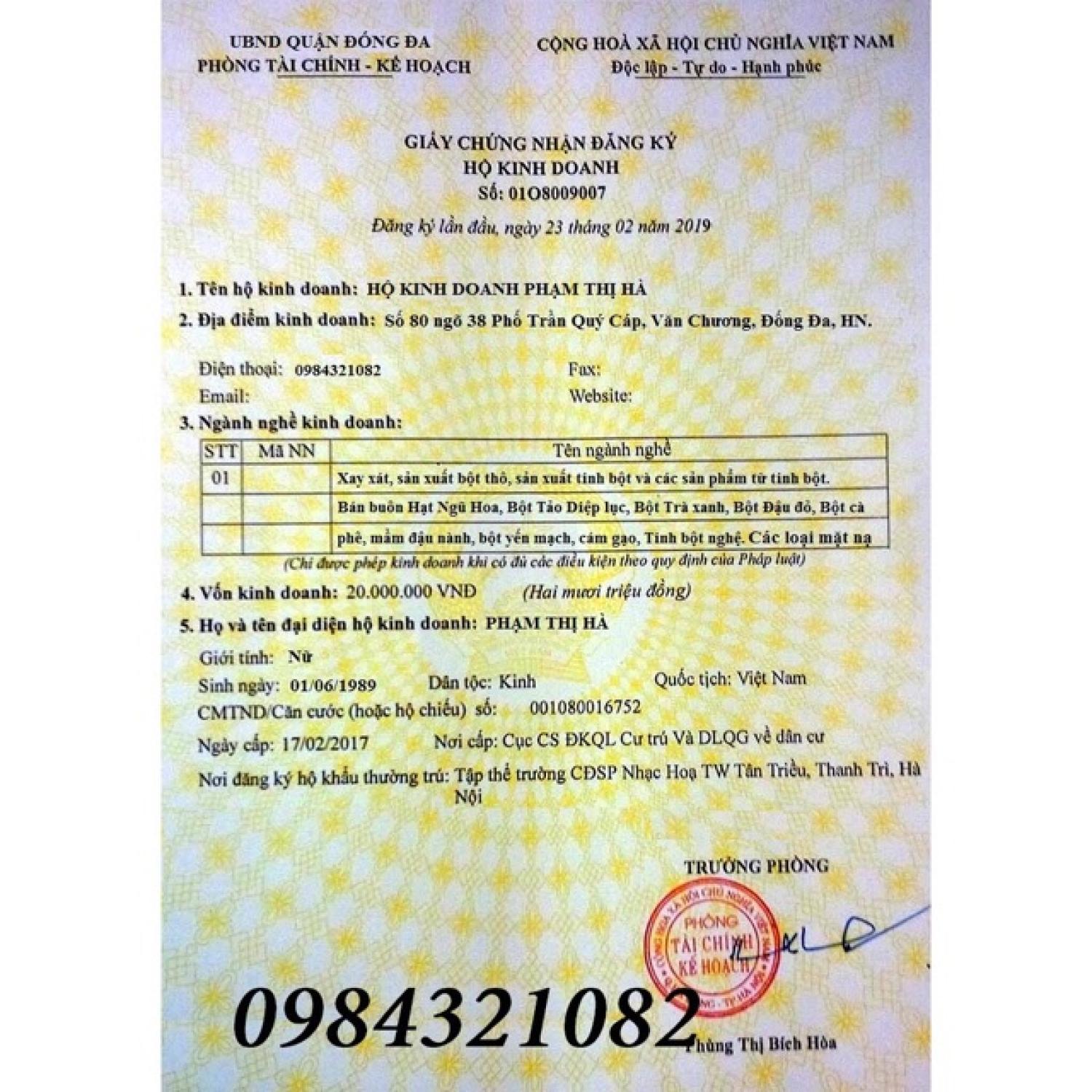 1kg Bột mặt nạ Dẻo Bạc Hà HandMade (giá sỉ)