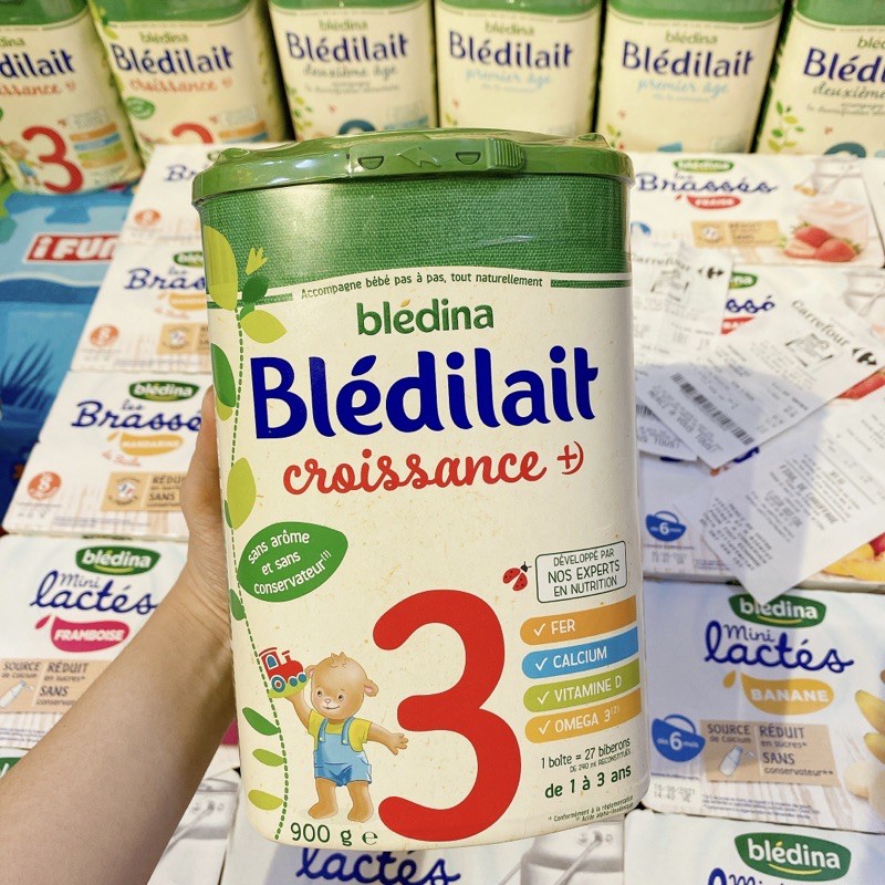 Sữa bột bledilait bledina pháp đủ số 1,2,3 hộp 400g 900g