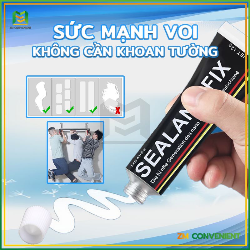 Keo siêu dính dán chắc như đóng đinh, keo cơ khí chuyên dùng dán các đồ vật thay thế đinh vít, keo dán đa năng siêu dính