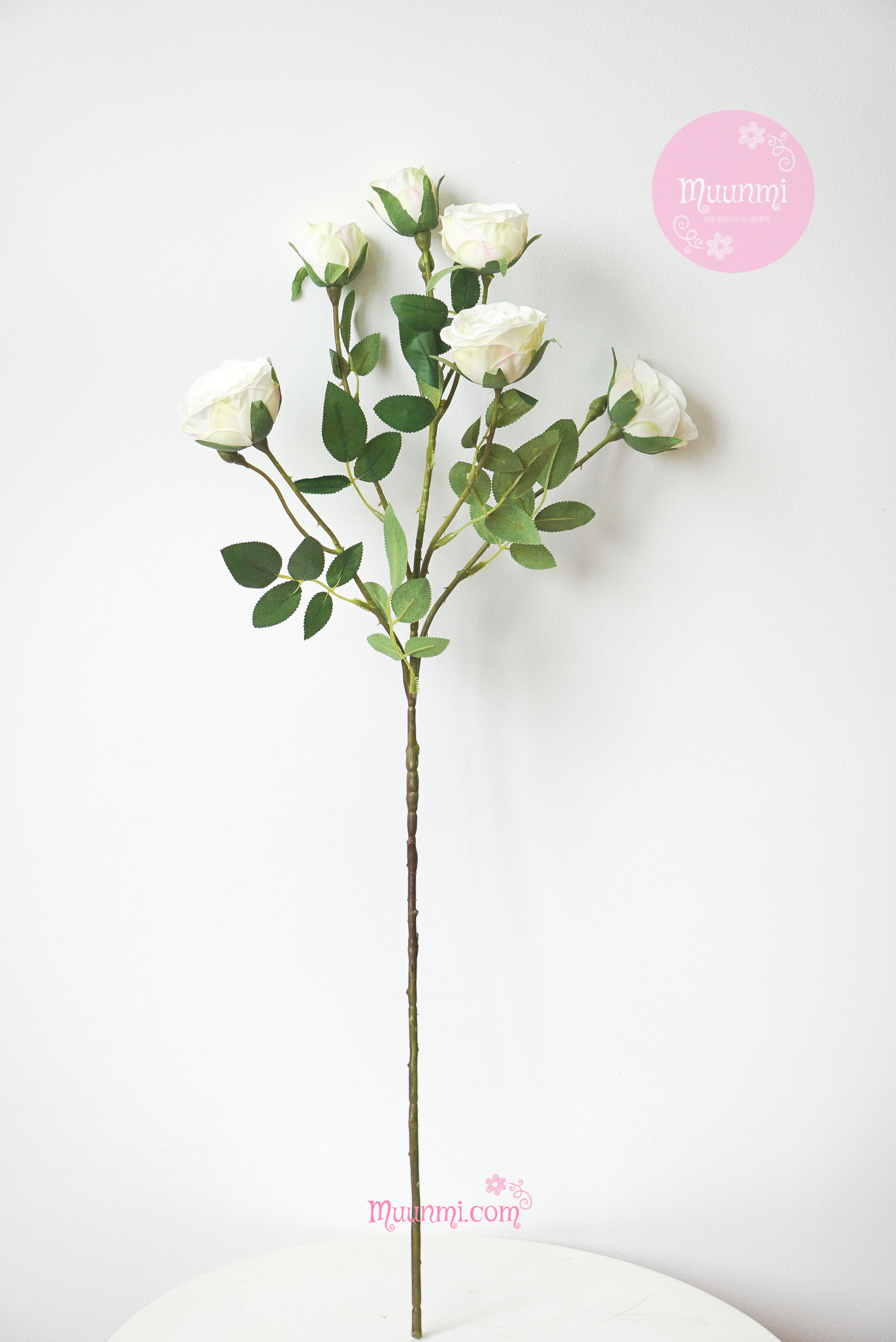 Hoa lụa 🌸 | Hoa Hồng Trăng đẹp nhẹ nhàng rất yêu