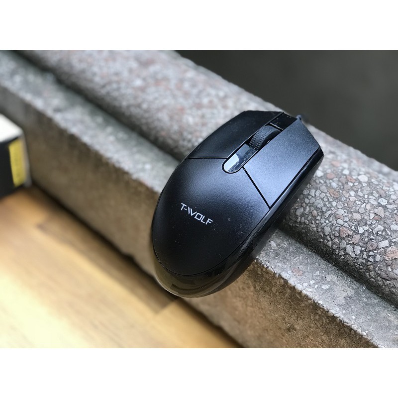 Chuột Có Dây  Mouse Có Dây Văn Phòng T-Wolf V3 - Mouse Computer (BH 12 Tháng)