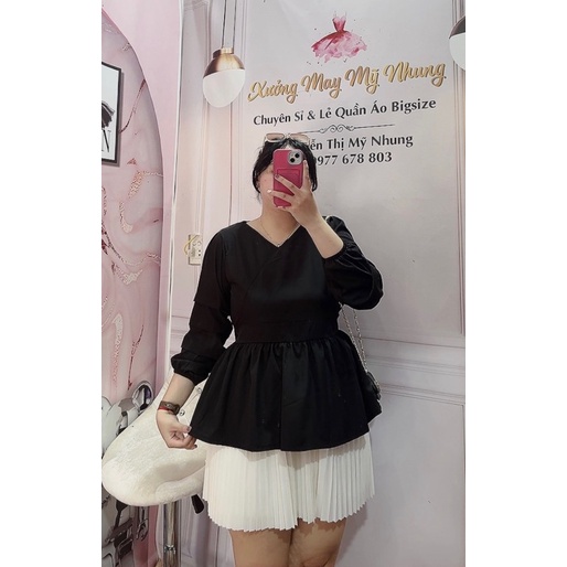 Áo Tiểu Thư Tay Xếp Ly Dễ Thương Bigszie