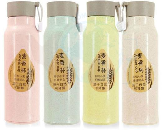 Bình Giữ Nhiệt Nhựa Lúa Mạch Lõi Thủy Tinh 350ml