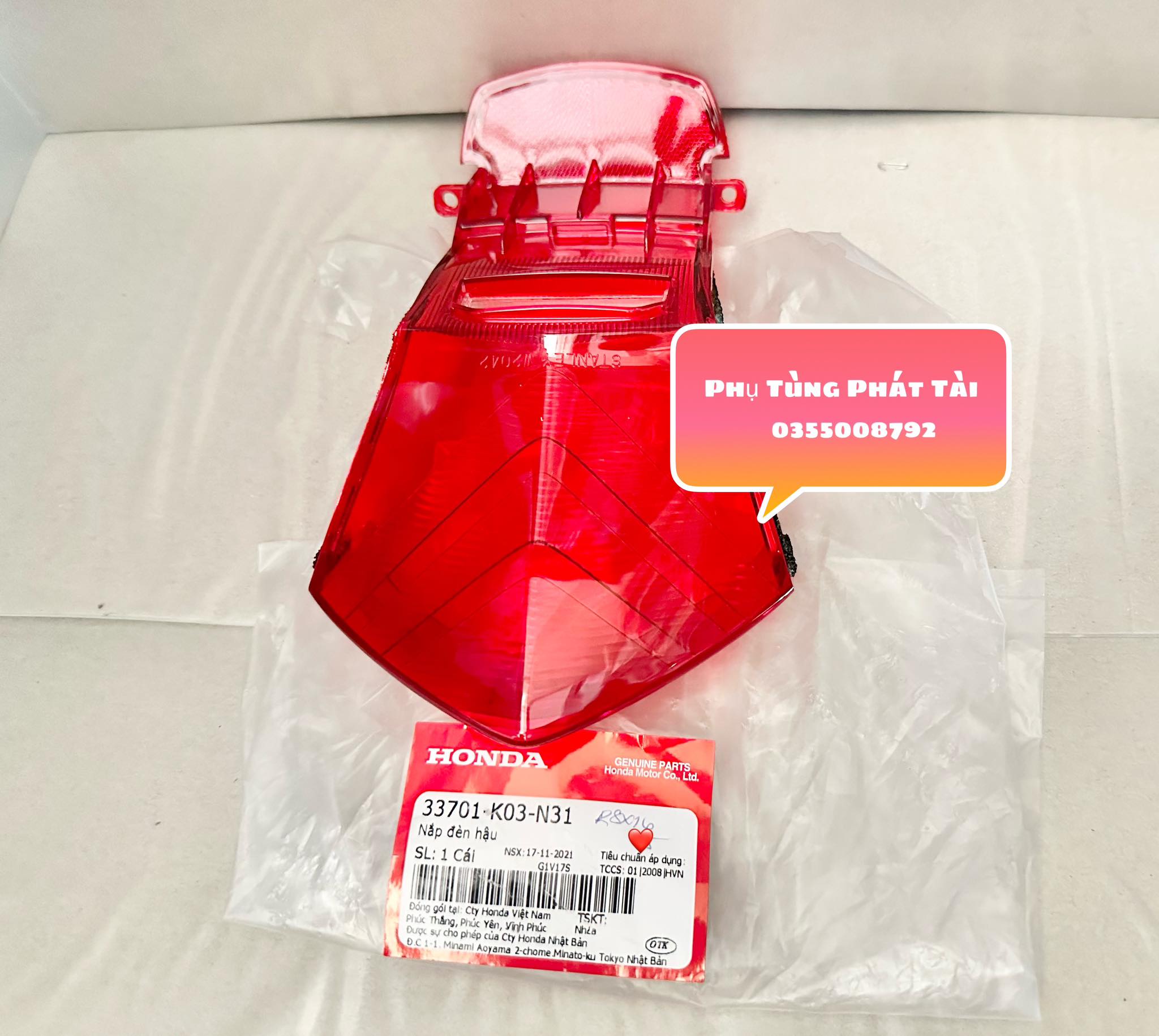 Chụp đèn sau - đèn lái wave rsx 2014 chính hãng honda