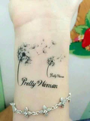[HCM]Combo 6 tấm hình xăm dán hoa bồ công anh  (mua 5t tặng 1 mini tattoo)