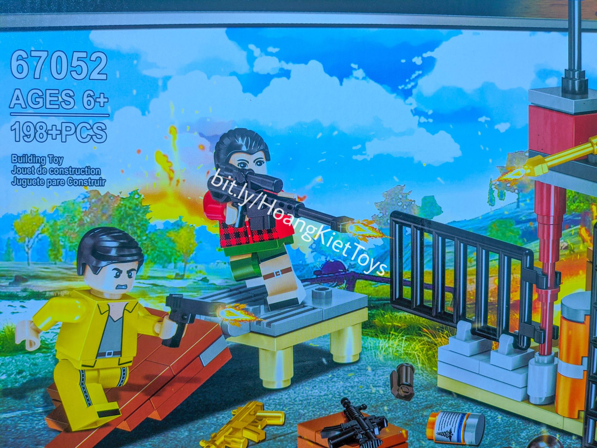 [HCM]Lego PUBG Minifigure QS08 67052 198+pcs lắp ráp Playerunknowns battlegrounds
