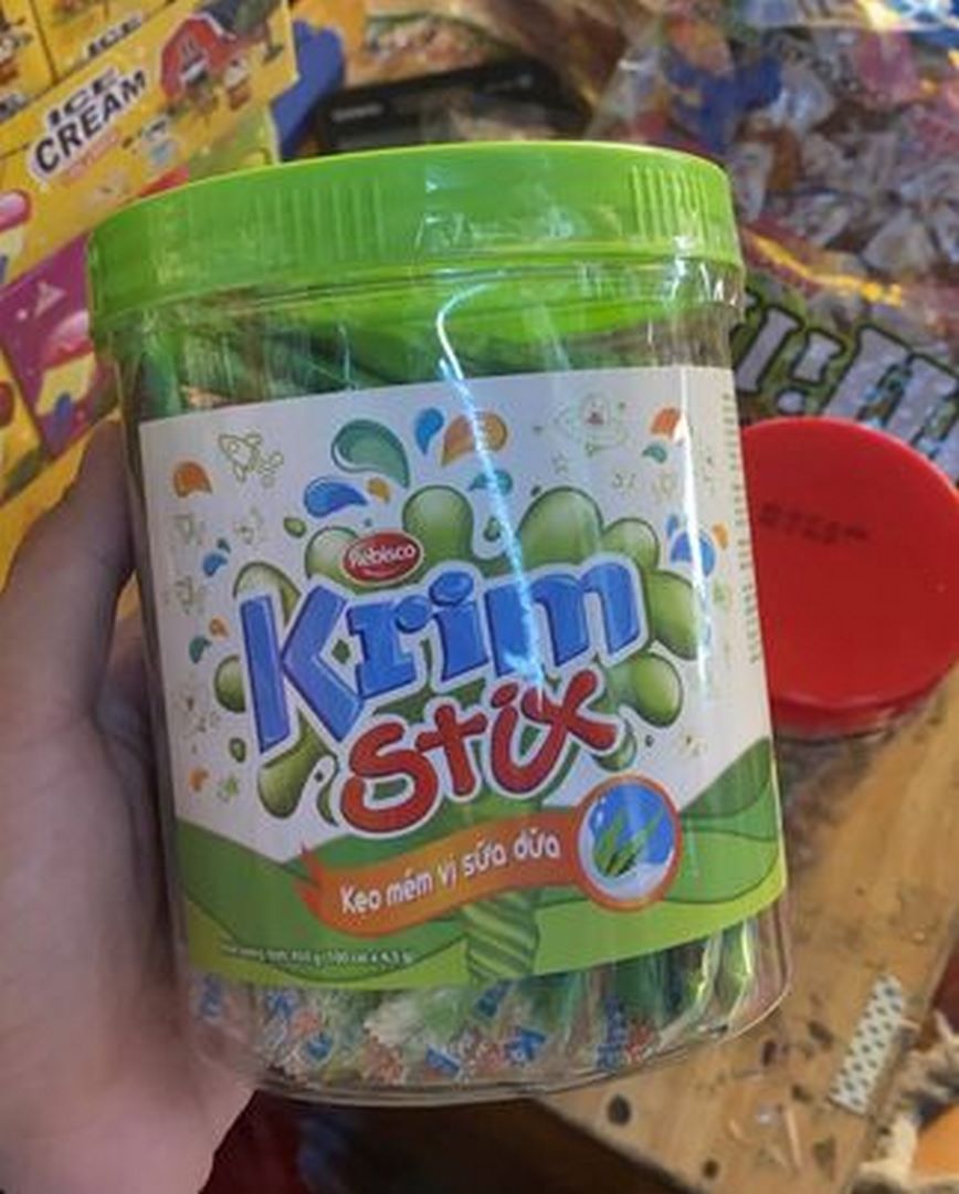 Kẹo Que Mềm Sữa Dứa Krim Stix - Cực Ngon 100 Que
