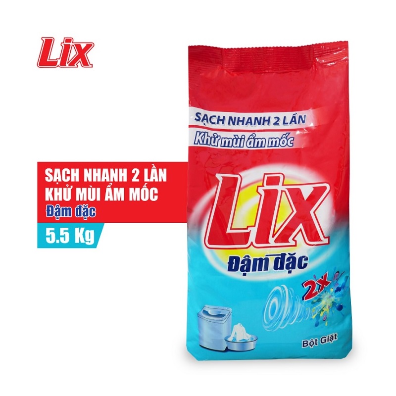 Bột giặt LIX extra đậm đặc 5.5kg ED557
