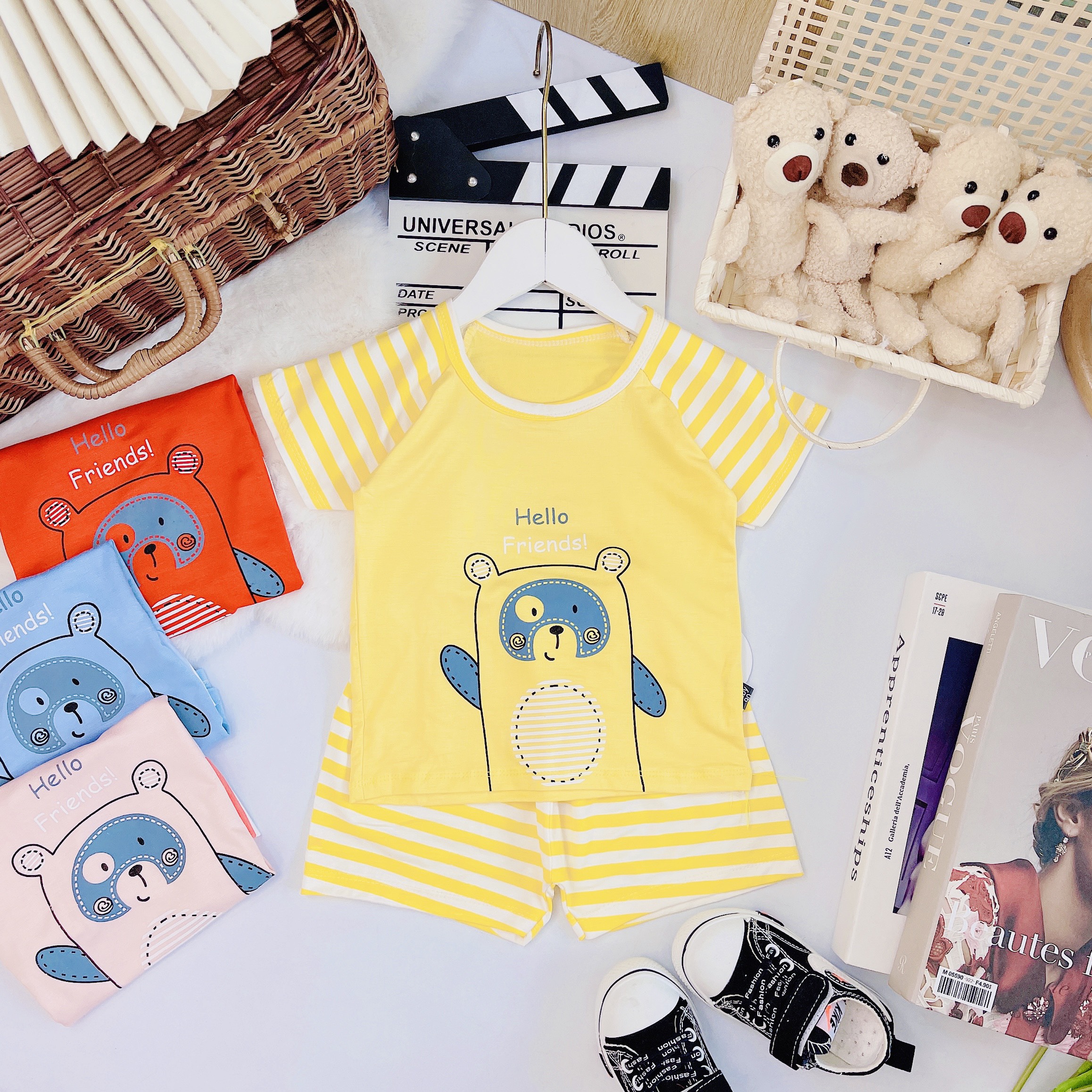 ( 5-15kg) Set thun lạnh Minky Mom cho bé trai bé gái