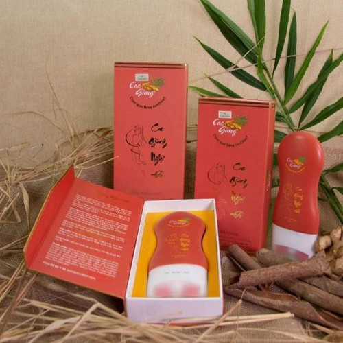 Thanh lăn cao gừng nghệ đỏ tan mỡ thừa