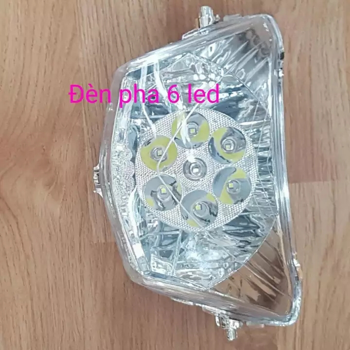Đèn pha 6 Led lắp cho xe Wave Anpha, Cá, RS, S thái