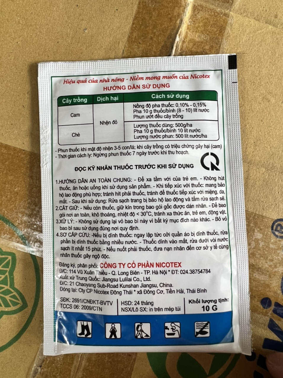 Thuốc trừ nhện đỏ Detect 50wp (gói 10gr)