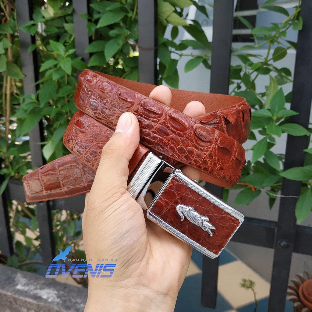 [FREE SHIP] Nịt Nam Da Cá Sấu [DÂY LIỀN CAO CẤP] Da Cá Sấu Thật Rất Sang Trọng