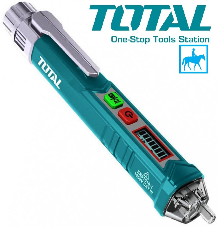 Bút thử điện màn hình điện tử lcd bút dò điện áp 12v 1000v ac ingco total tht2930021
