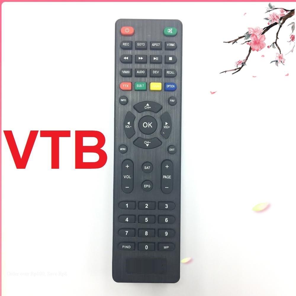Remote điều khiển tivi VTB LCD mẫu 2 [Cam kết chất lượng, BH 6 tháng]