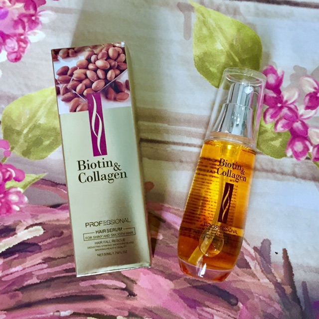 Tinh dầu dưỡng bóng mượt tóc Biotin & Collagen Serum 60ml NEW