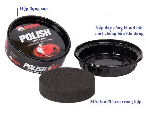 [HCM]Sáp đánh bóng xe ôtô xe máy Polish Wax GETSUN