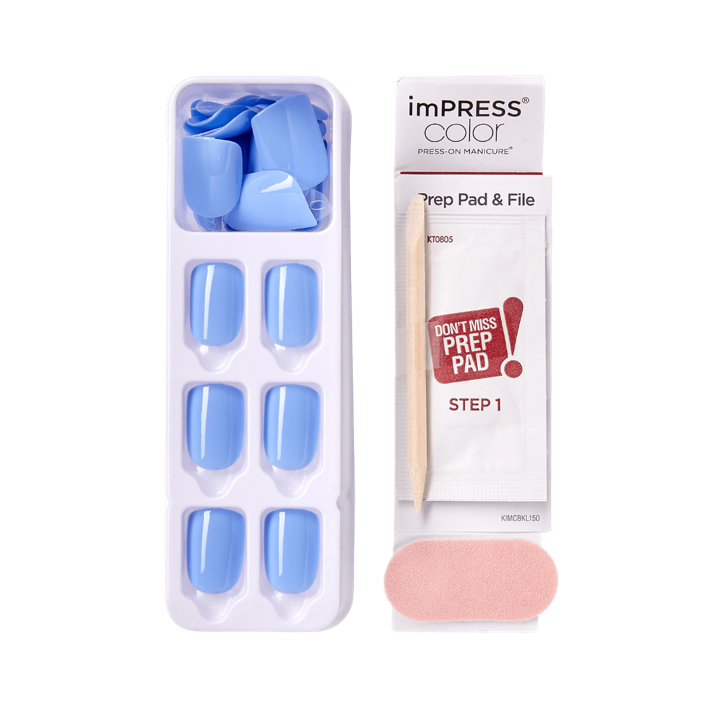 [IMPRESS] COLOR PRESS-ON MANICURE BABY WHY SO BLUE