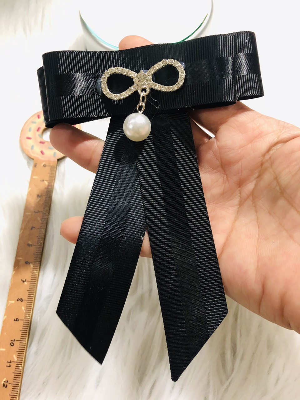 Cài áo nơ phối nơ