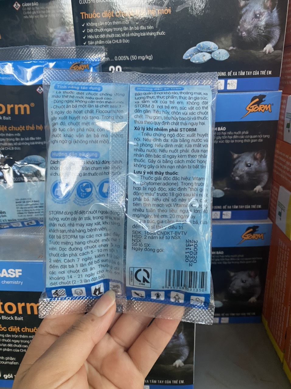 Thuốc Diệt Chuột Dạng Viên STORM