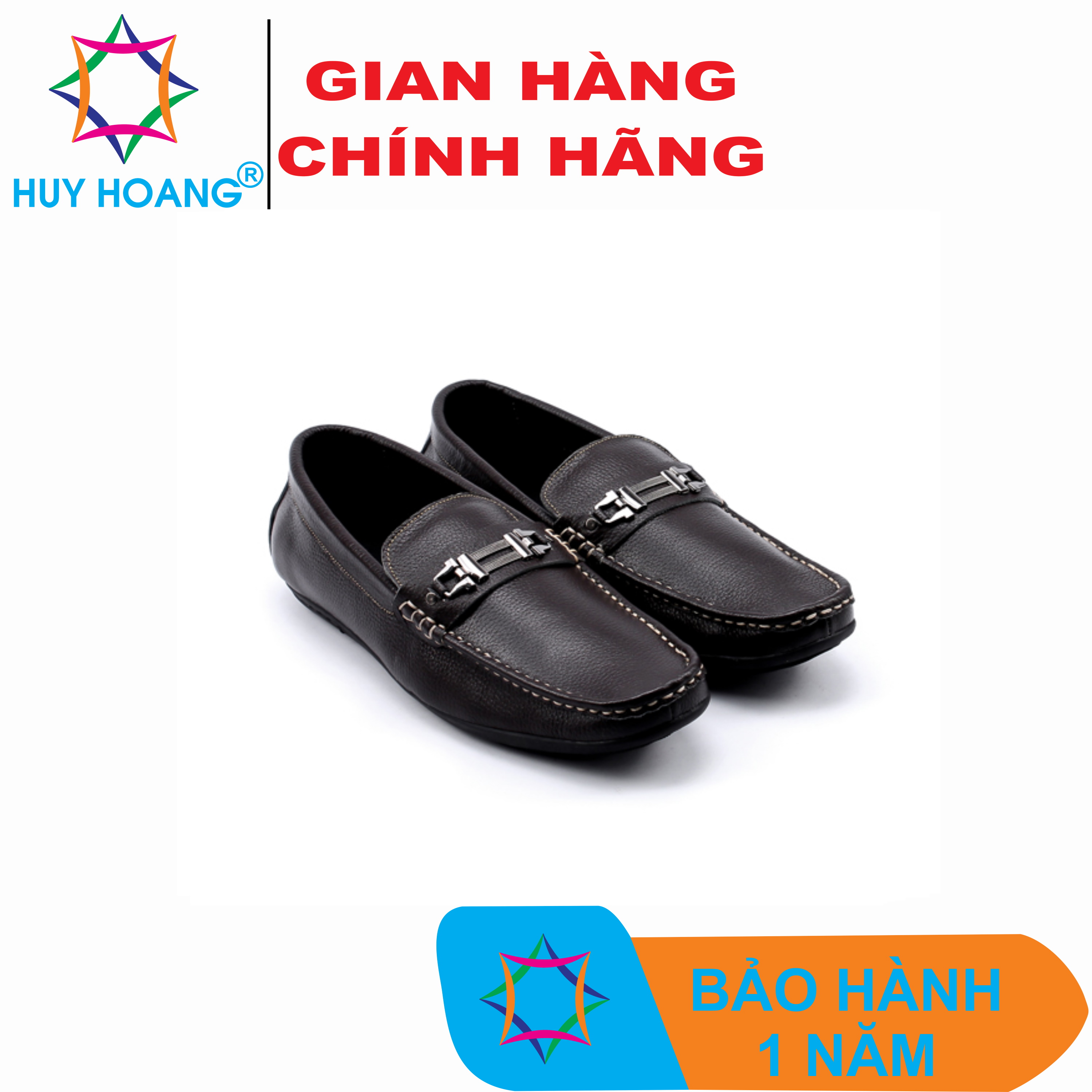 Giày mọi nam da bò màu nâu đất -TH7113.