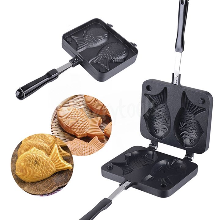 Khuôn Bánh Cá Taiyaki 2 Con