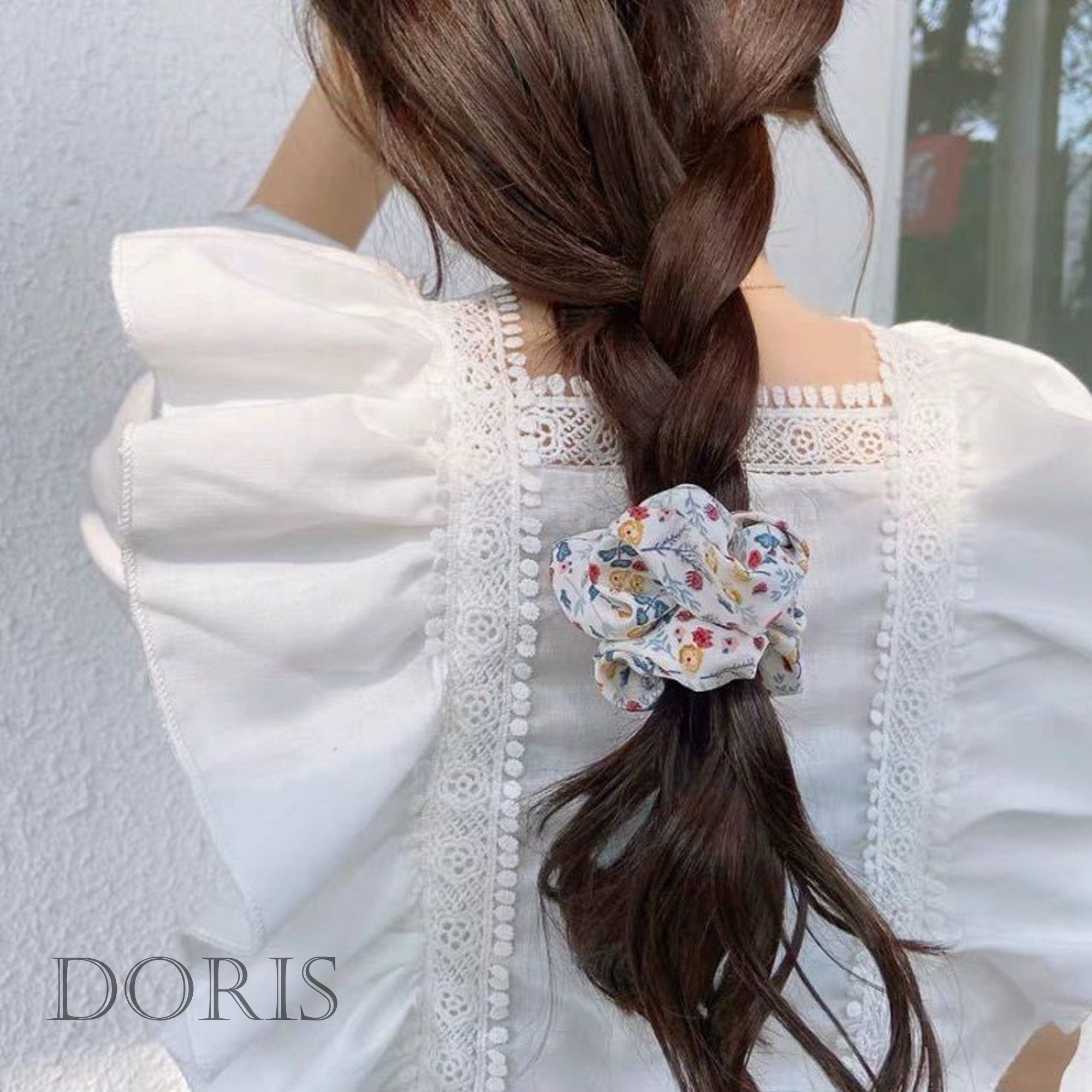 Dây cột tóc Scrunchies Hoa đáng yêu - DORIS HOUSE