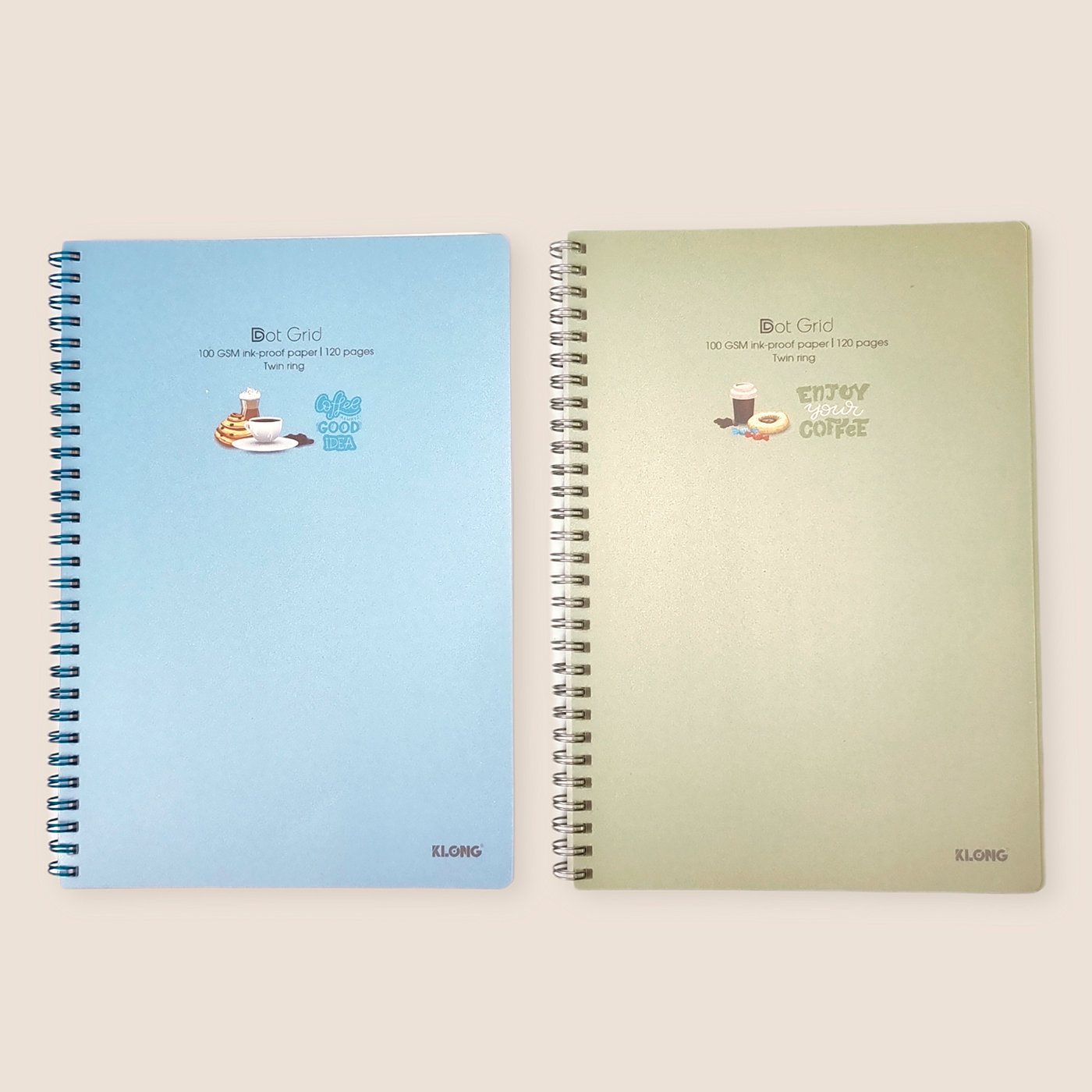 Vở KLong lò xo kép Dot Grid B5 - 120 trang; MS: 578