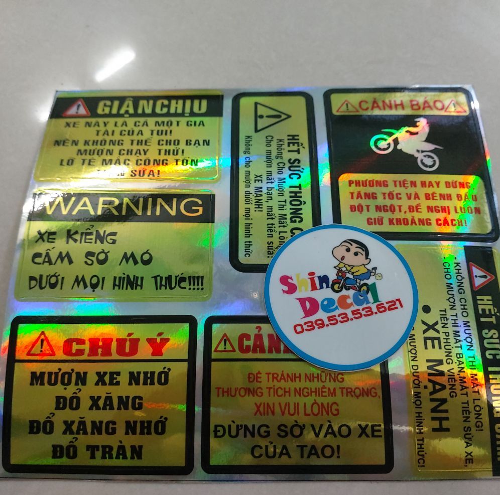Combo 7 cảnh báo titan 7 màu