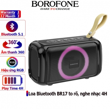 Loa di động. loa du lịch, loa bluetooth borofone br17 mẫu mới 2023
