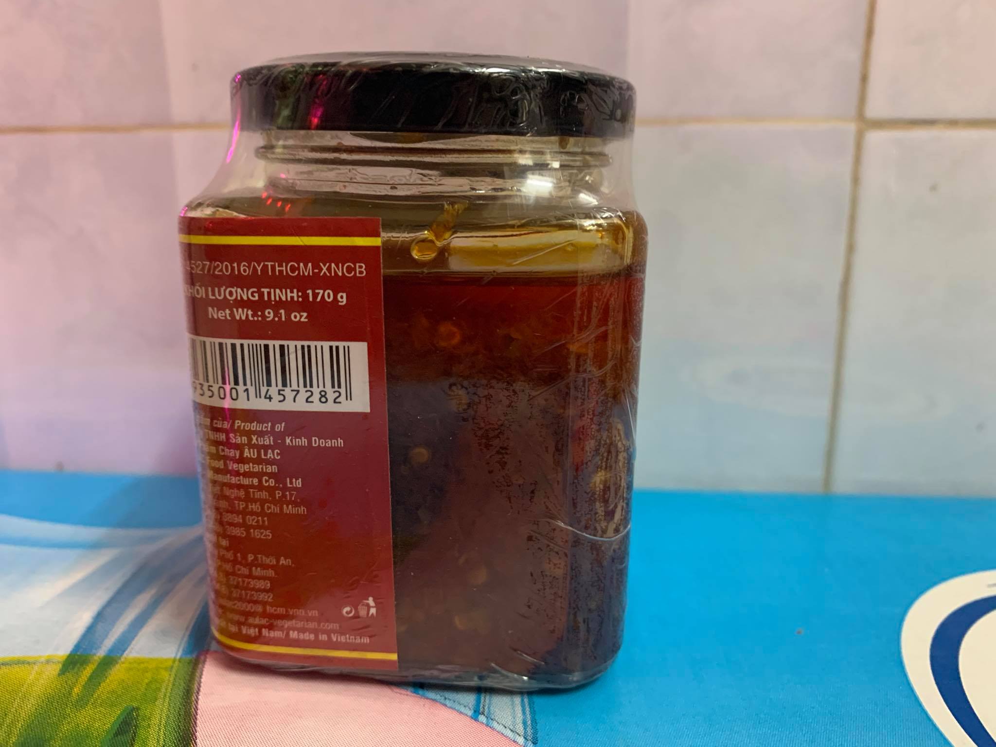 Ớt Sa Tế Chay Âu Lạc - Hủ 100g